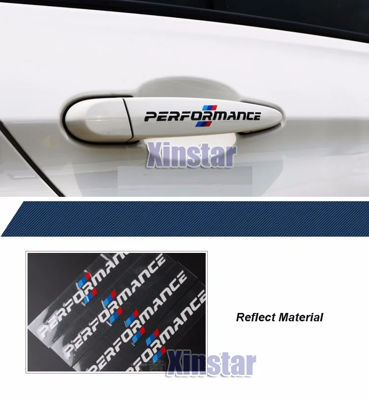 4 шт. наклейки на дверные ручки bmw E38 E39 E46 E53 E60 E61 E64 E70 E71 E85 E87 E90 E83 F10 F20 F21 F30 F35|car door handle