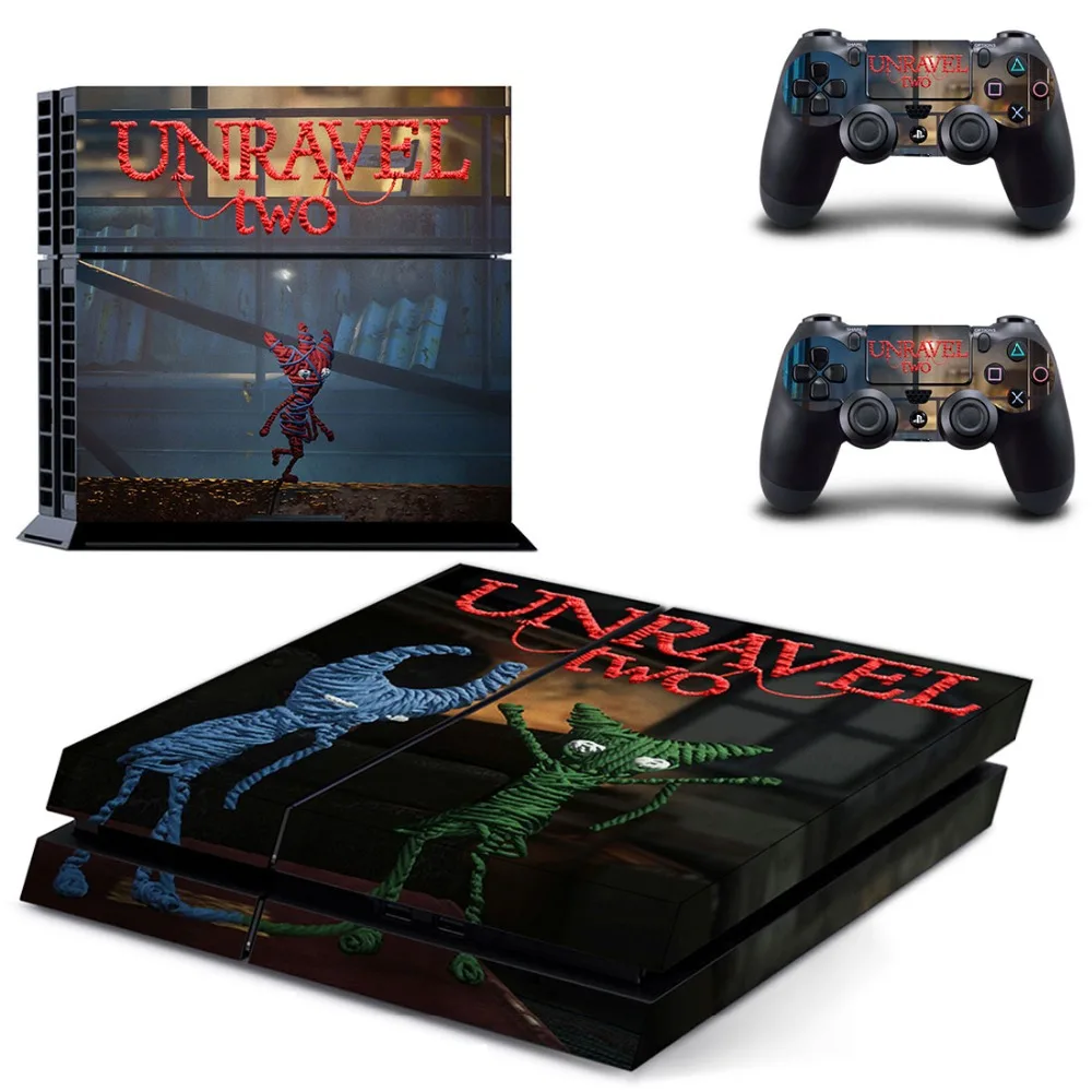 Виниловая наклейка для игровой консоли Sony Playstation 4 и 2 контроллера PS4|Наклейки| |