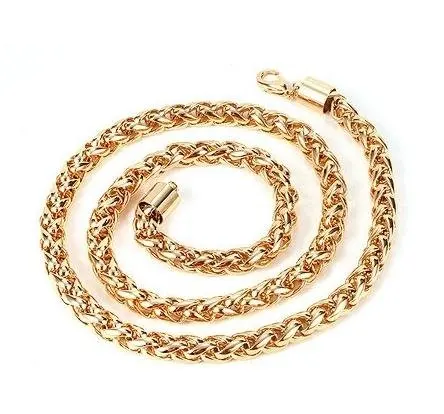 Ювелирные изделия ювелирные necklace. очарование мужчин цепи 18 К желтое золото
