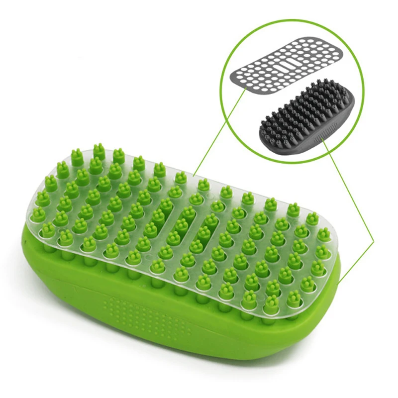 1pcs pet bath massage brush Dog bathing artifact comb Cleaning beauty tools Hair Pet cleaning supplies | Дом и сад