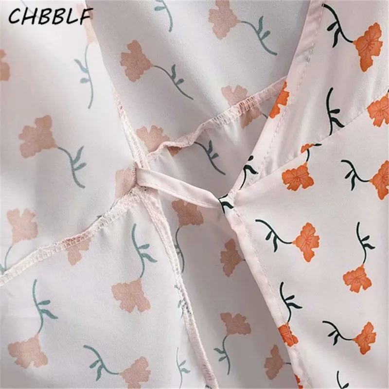 Женское винтажное мини платье CHBBLF плиссированное с коротким рукавом и