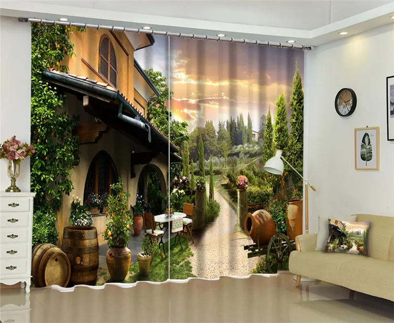 

Luxury 3D Curtains Drapes for Living Room Office Hotel Home Wall Tapestry Can be Customed