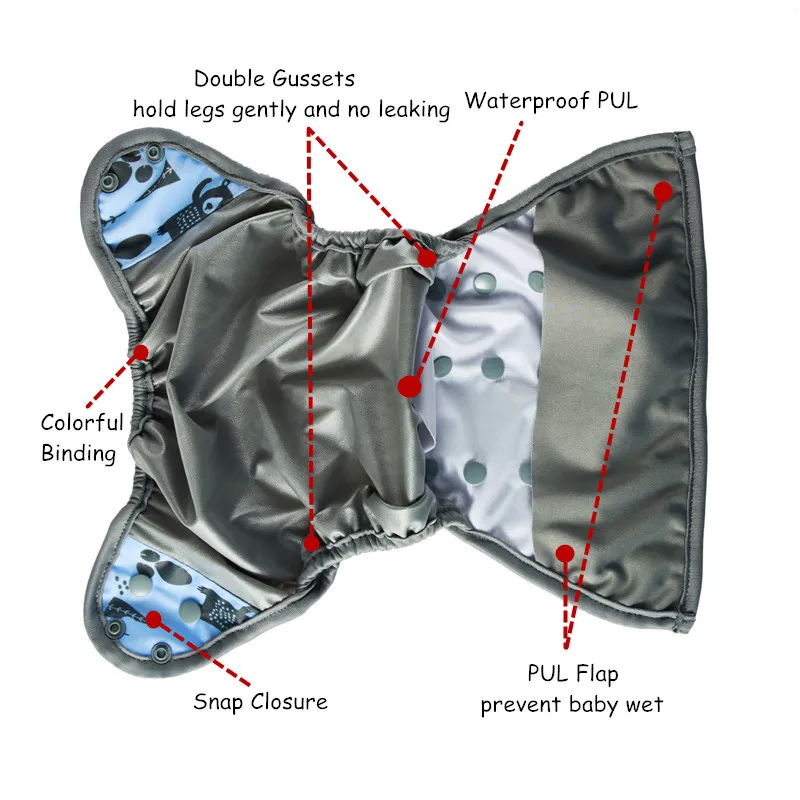 Тканевый чехол для подгузников Thank u Mom OS универсальный размер Современные