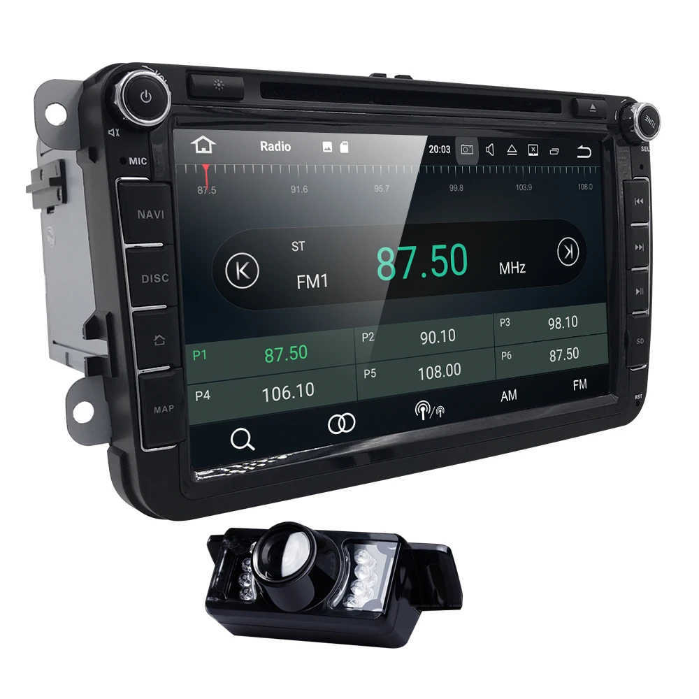 Двойной 2 din Android 8 0 Автомобиль Радио DVD помощи при парковке для VW passat b6 B5 T5 skoda Superb