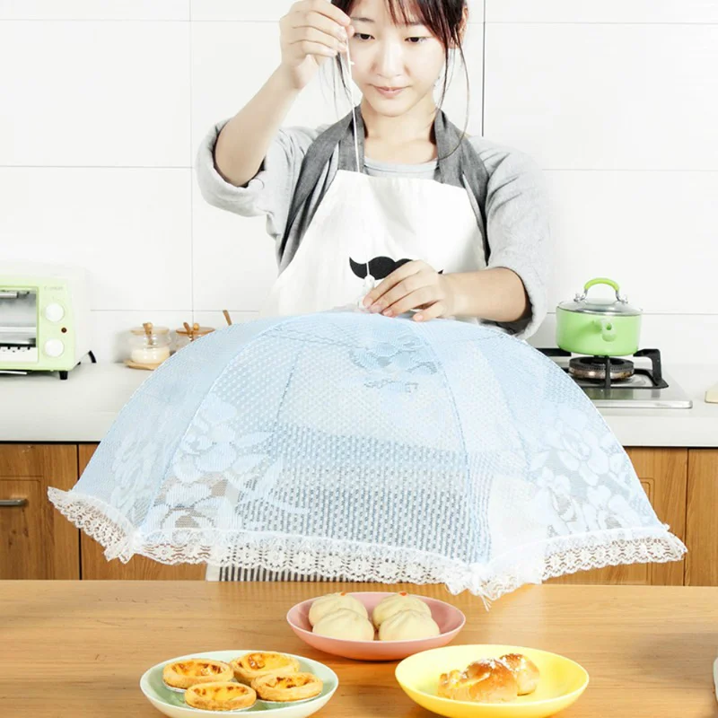 Кухонные инструменты 1 шт. анти Летающий круглый складной чехол для еды стол