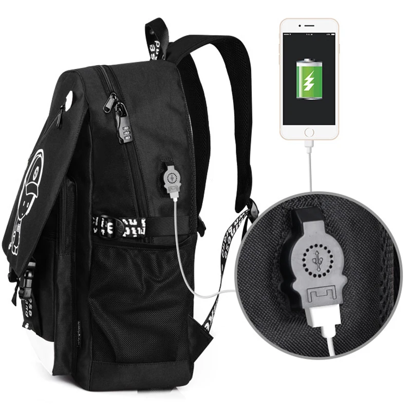 Рюкзак с usb зарядкой светящийся дорожный рюкзак для женщин школьные рюкзаки