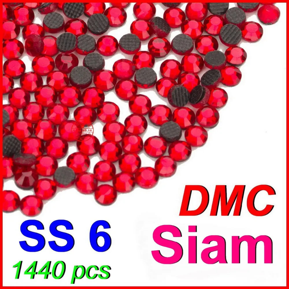 SS6 1 9 2 0 мм 1440 Φ Siam DMC Горячая фиксация плоские стразы DIY утюжок на женской свадебной