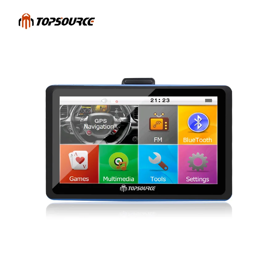 Topsource 7 дюймов автомобиля gps навигации WinCE 6 0 Bluetooth AVIN заднего вида камера 8 ГБ/256 Мб
