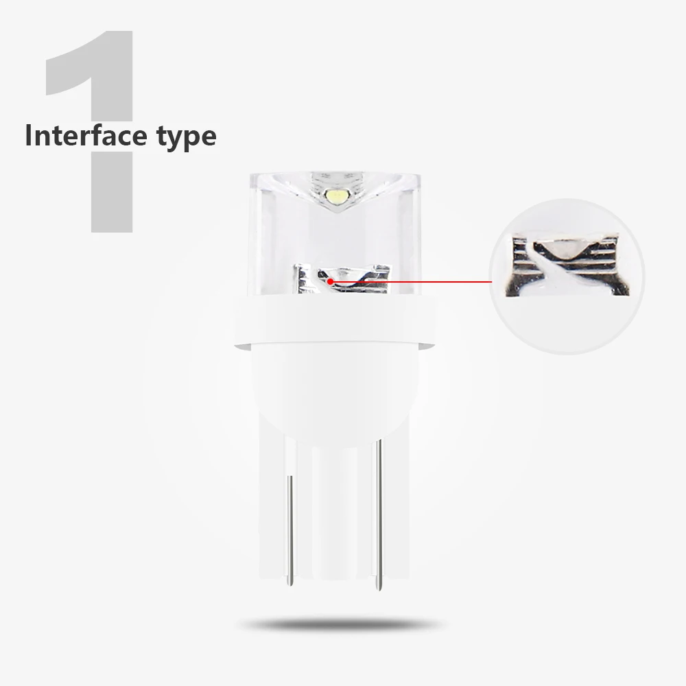 YM E Bright 1000 шт. T10 Светодиодные лампы с клиновидным основанием для лампочек