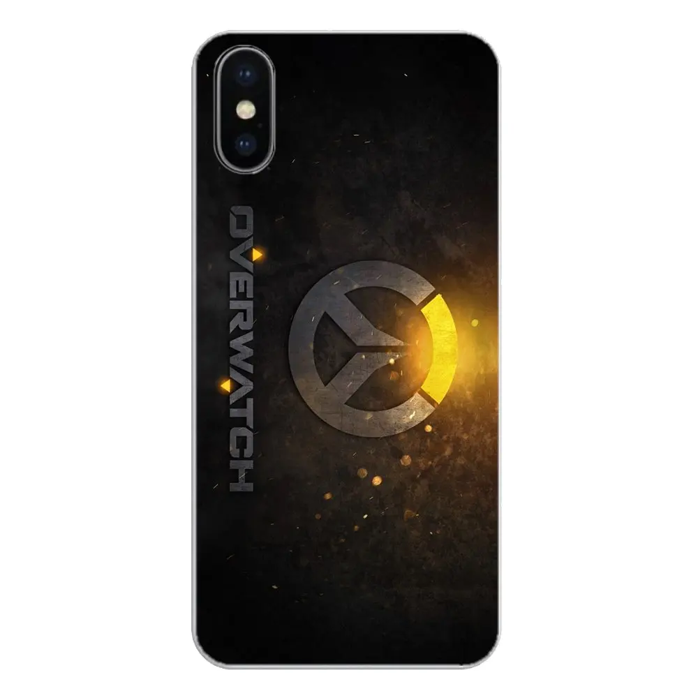 OW логотип Overwatch игровой рисунок для Apple iPhone 4 4S 5 5S 5C SE 6 6S 7 8 X XR XS Plus MAX силиконовый