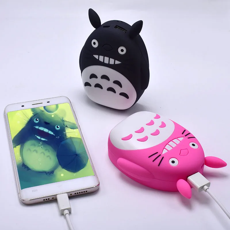 Новое прибытие 10000 mAh портативный светодиодный Банк питания Тоторо Мультфильм