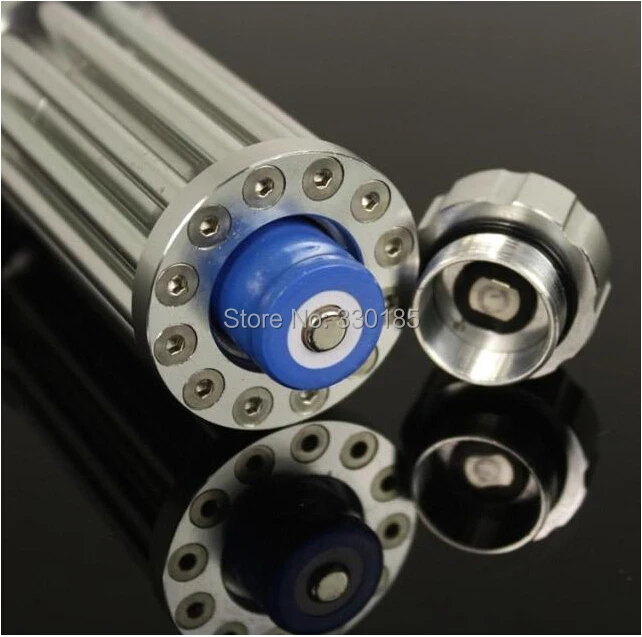 

High power Military Blue laser pointers 500w 500000m 450nm Flashlight light Burning Match Candle Lit Cigarette Wicked+glasses