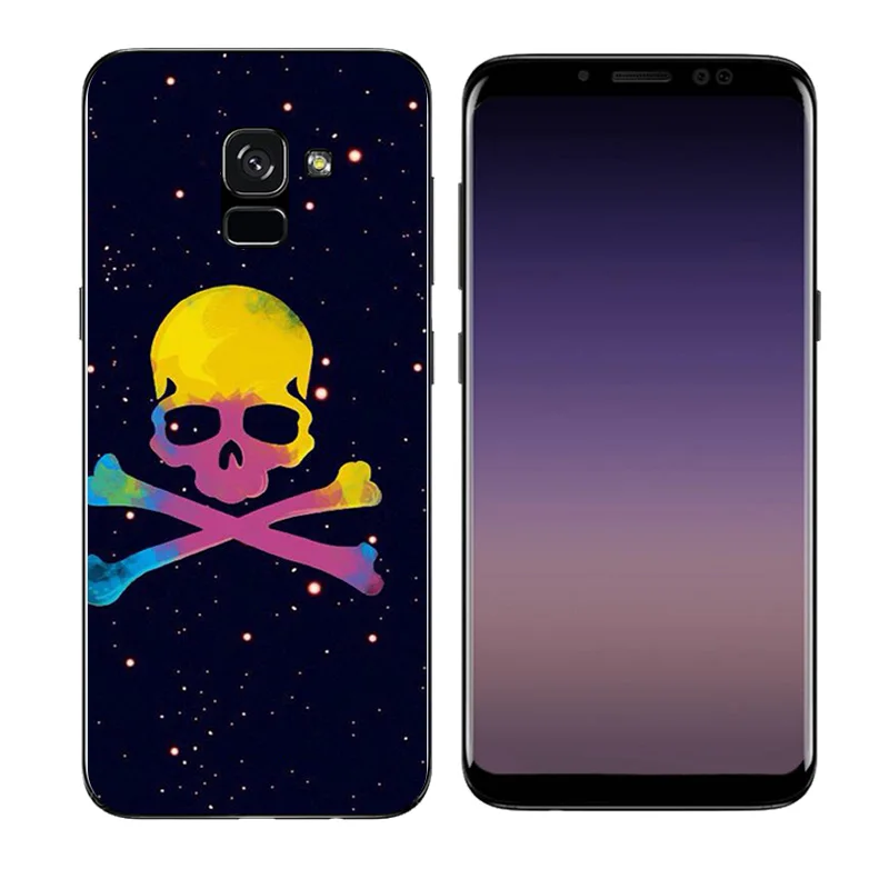 Мягкий силиконовый чехол для Samsung A8 + Plus 2018 Const с принтом тонкий из ТПУ Galaxy A730F