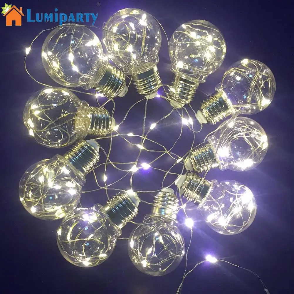 LumiParty LED батарея G45 коробка шариковая лампочка гирлянда для украшения сада дома