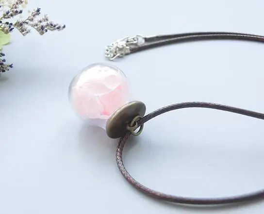 Стеклянная подвеска из стеклянного флакона 20x12 мм стеклянный шар с пузырьковым