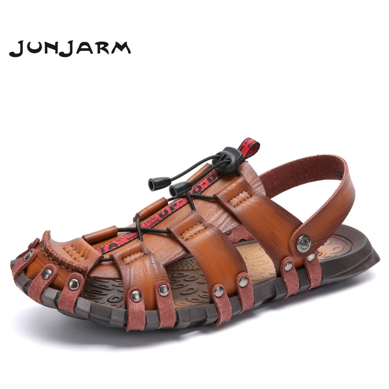 

JUNJARM New Men Sandals Summer Flip Flops Slippers Men Outdoor Beach Casual Shoes Cheap Male Sandals Sandalia Masculina 47