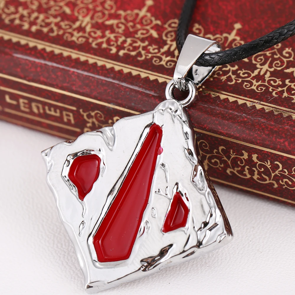 

MS JEWELS Hot GAME DOTA 2 Logo Metal Charm Pendant Necklace Cosplay Jewelry Gift Accessories