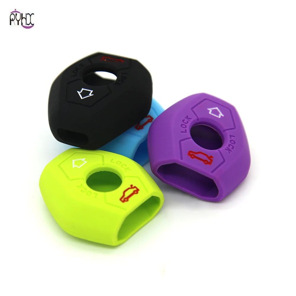 Durable soft Silicone Car key Cover 2 Button Key case protective Holder For X3 X5 Z3 Z4 3 5 Series Automobile Bag | Автомобили и