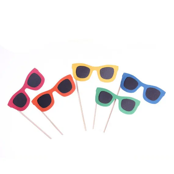 Пляжные солнцезащитные очки топперы для капкейков под морем свадебная