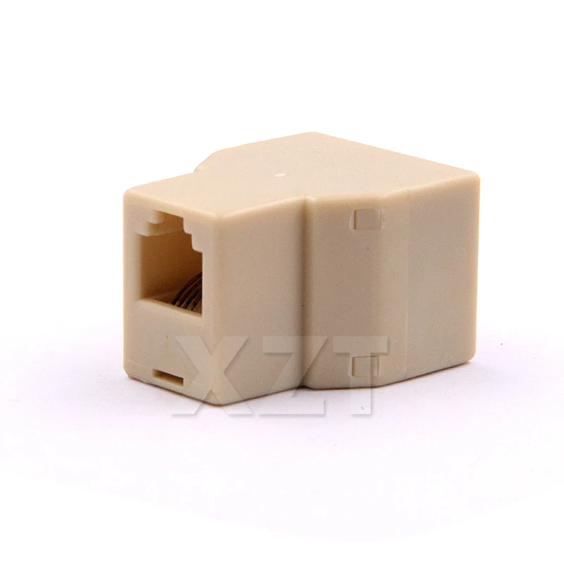 2017 новинка 10 шт./лот RJ11 4 контактный Женский разветвитель для телефона от 1 до 2