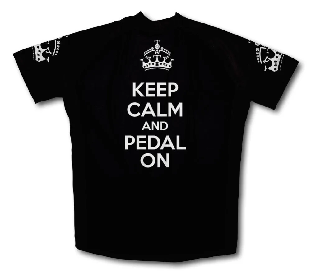 Мужские велосипедные майки с коротким рукавом и педалью Keep Calm ropa ciclismo 5 цветов|ropa