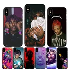 A35 Lil Uzi Vert, мягкий черный силиконовый чехол из ТПУ для iPhone Xr, Xs Max, X или 10, 8, 7, 6, 6S Plus, 5, 5S SE
