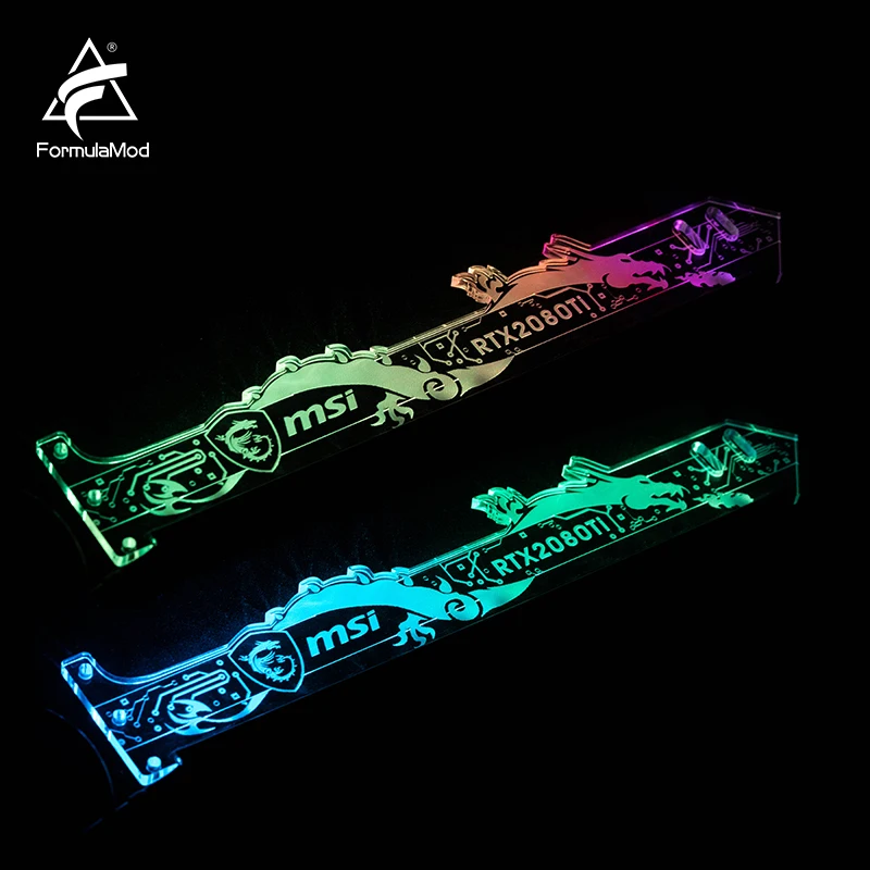 FormulaMod Fm-QJD RGB блок GPU акриловые кронштейны декоративные пластины держатель 5 v 3 Pin
