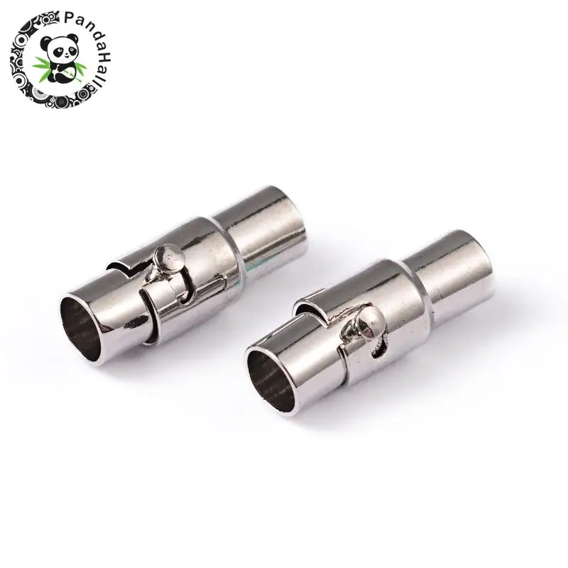 

brass magnetic screw clasps, column, Metal, 15x5mm, hole: 4mm