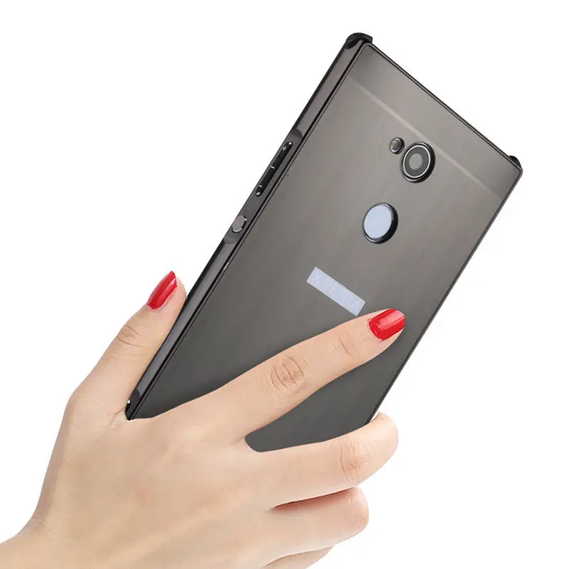 Для sony Xperia XA2/XA2 Ультра чехол Роскошный металлический каркас бампер для XA2