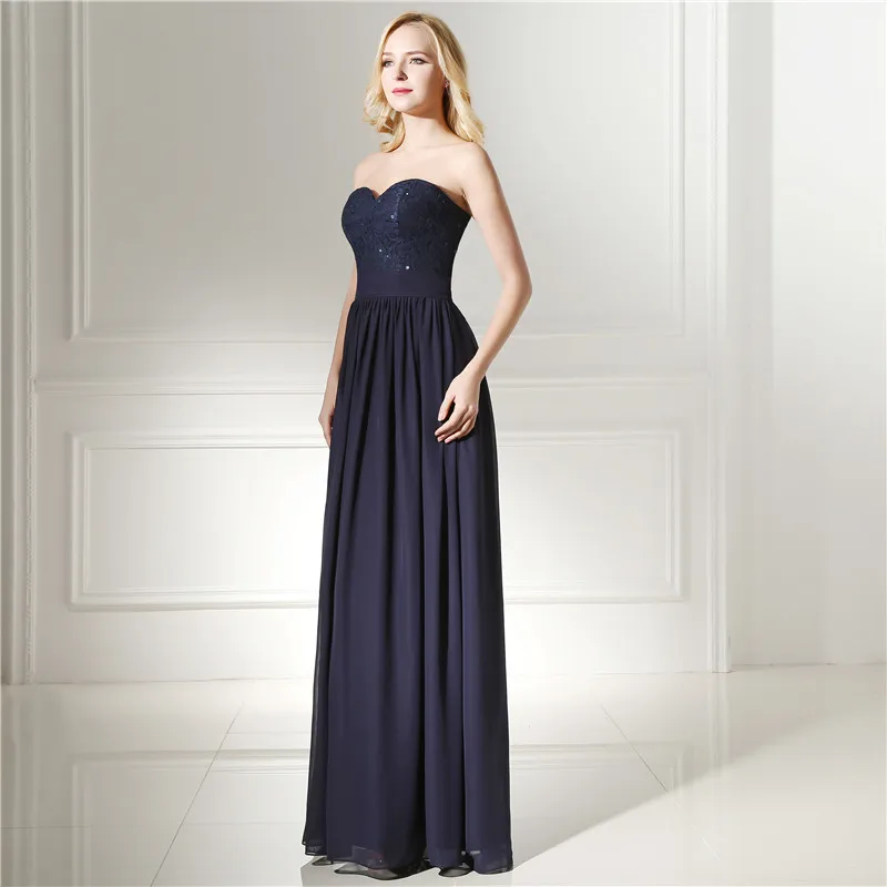 Forevergracedress фактические фотографии Темно-синие вечернее платье без рукавов Милая
