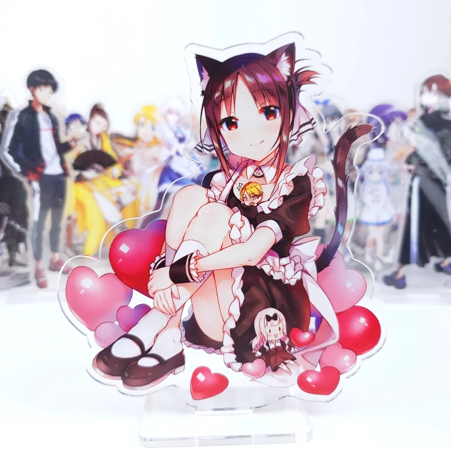 Аниме Kaguya sama: Love Is War Shinomiya Chika Fujiwara Косплей двухсторонняя фигурка на акриловой