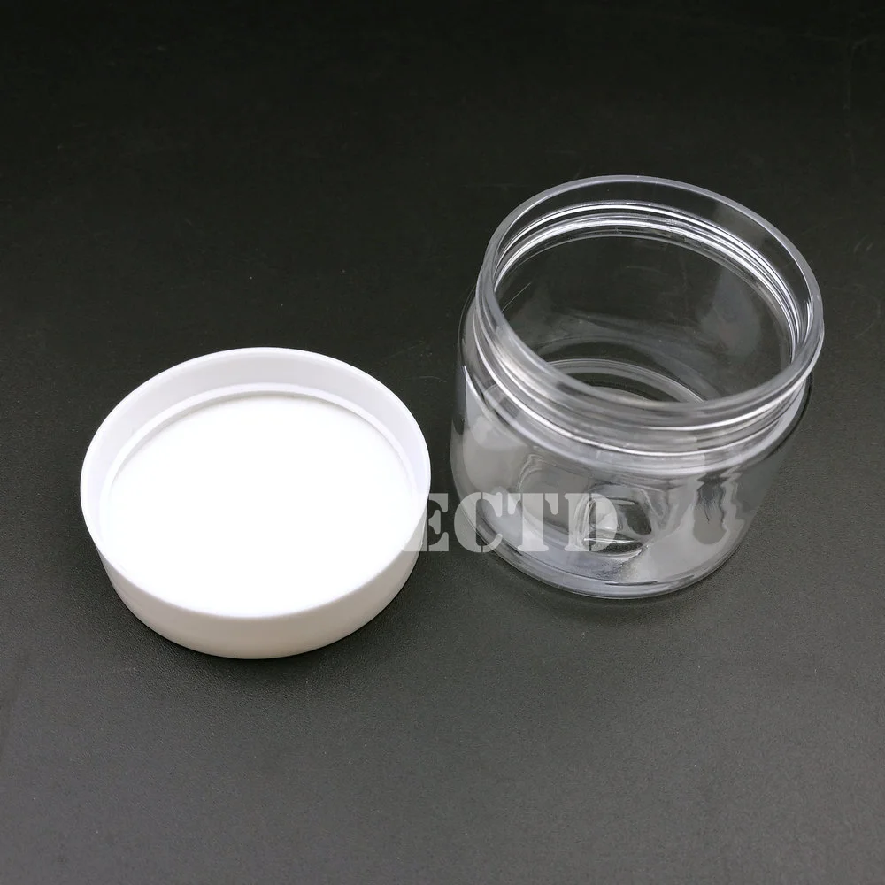 30 шт. прозрачные пластиковые бутылки с белыми крышками 50 г/мл|storage tank|plastic storage