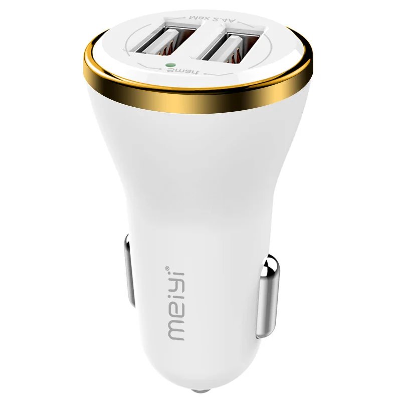 Meiyi C15 автомобиля Зарядное устройство 2.4A max (реальный) Dual USB Выход Быстрая зарядка