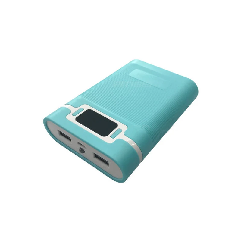 Dual USB ЖК-дисплей антиреверса Портативный Мощность банк коробка 4x18650 DIY Дисплей