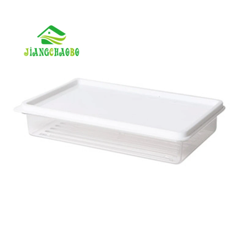 650ml JiangChaoBo домашняя пластиковая прозрачная коробка для хранения продуктов, холодильник, еда, фрукты, свежая кухня с крышкой, герметичная коробка для хранения - Цвет: 650ml