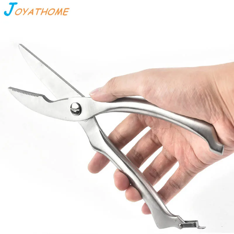 Joyathome Heavy Stainless Steel Chicken Bone Cut Fish Scissors Kitchen Hollow Handle Food Knife |