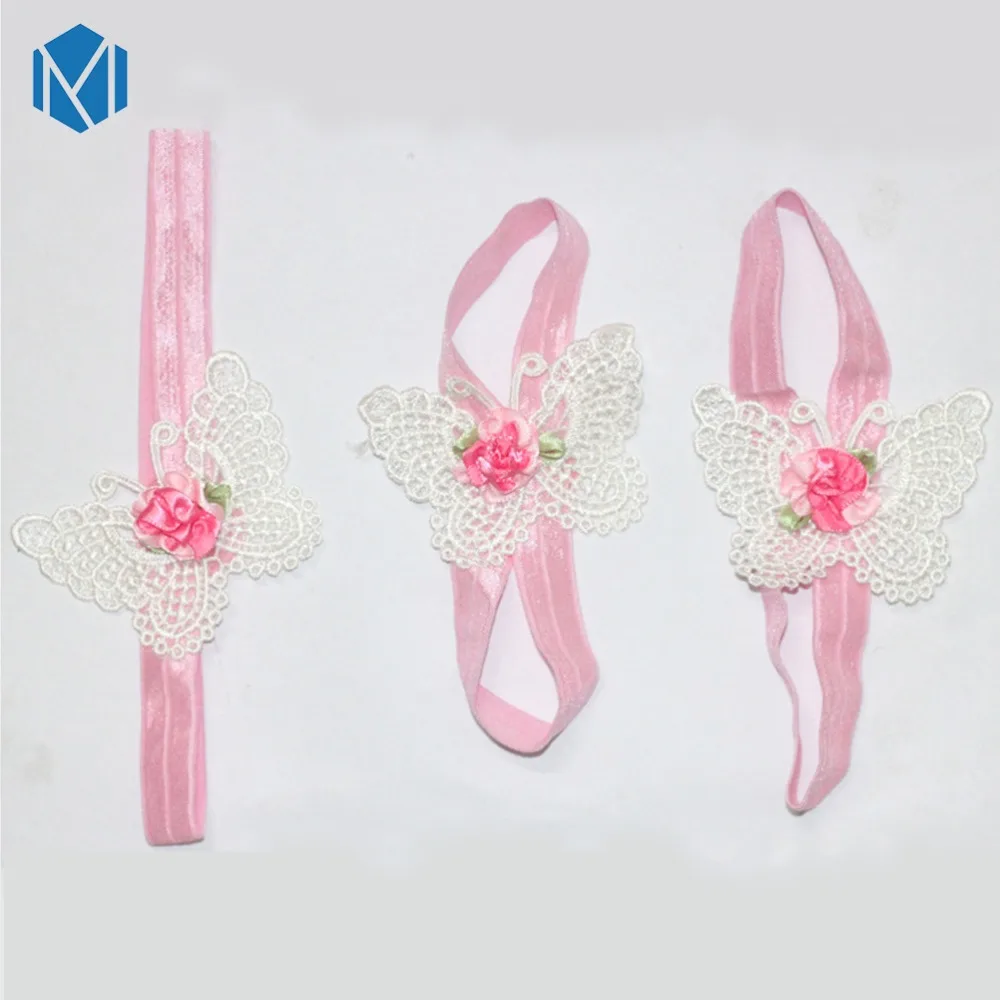 Повязка на голову с цветами для маленьких девочек 3 шт. эластичная модная детская