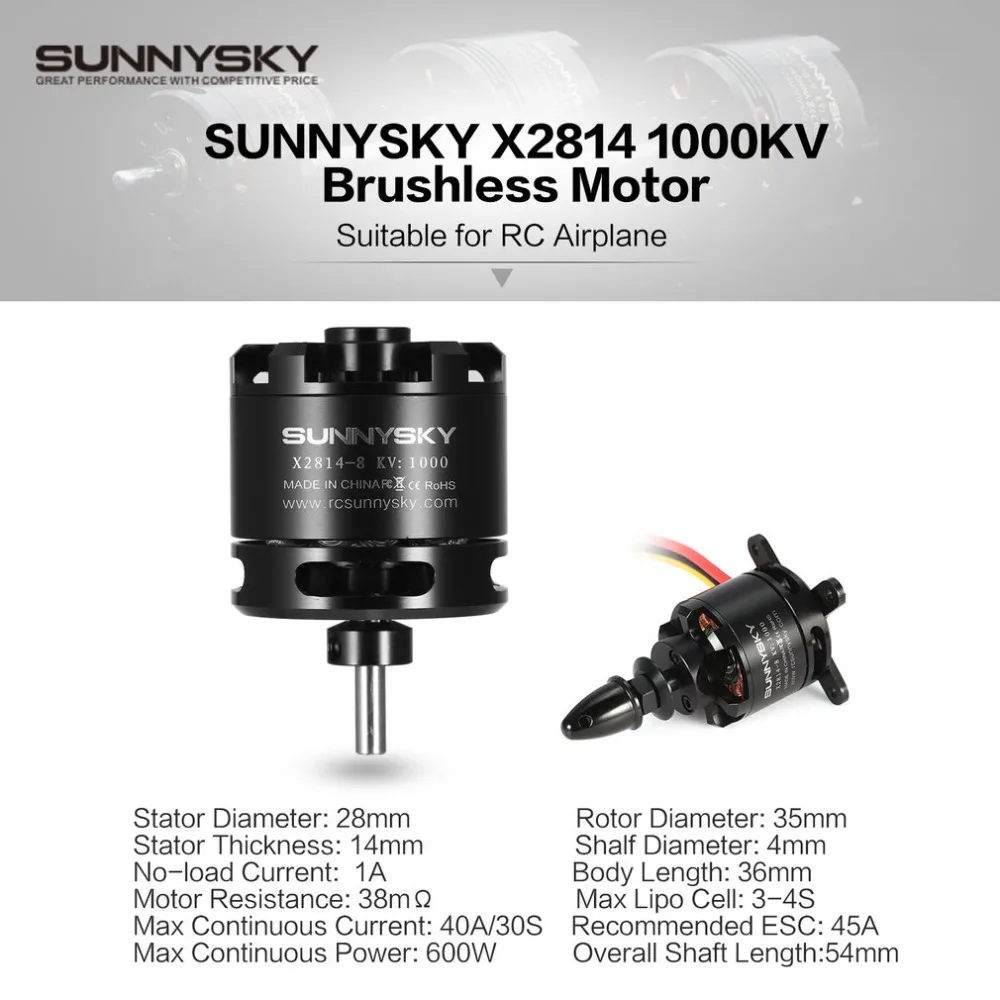 X2814 14P 1000KV RC мотор 3 4S Outrunner бесщеточный для SUNNYSKY 1 5 кг самолет Warbirds Bigplanes|Мотор| |