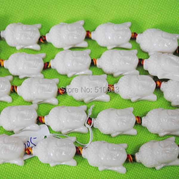 15 шт./лот белый цвет искусственная резьба только одно лицо новый дизайн бисера