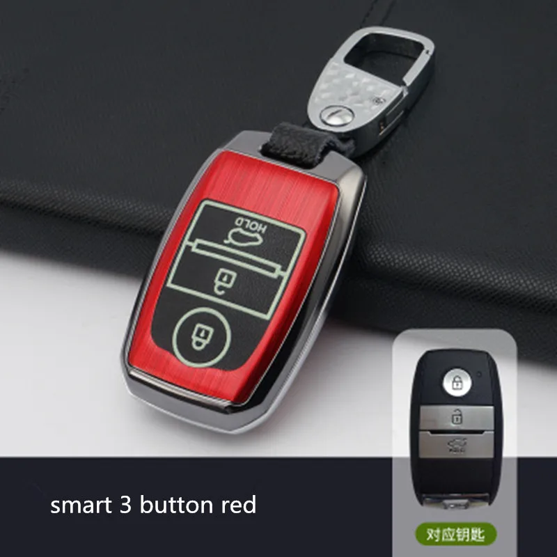 Чехол для ключей из АБС-пластика алюминиевый сплав Kia Rio K2 Ceed Sportage Soul Sorento Cerato Spectra