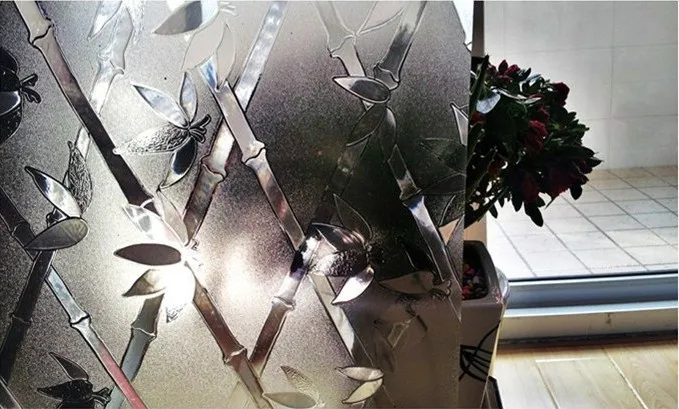 

three-dimensional window stickers translucidus opacitas bathroom static cling window film privacy 90cmX200CM