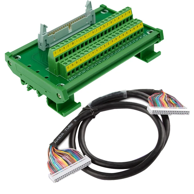 IDC40 IDE calbe для клеммной колодки коммутационная плата idc 40 соединитель PLC релейный