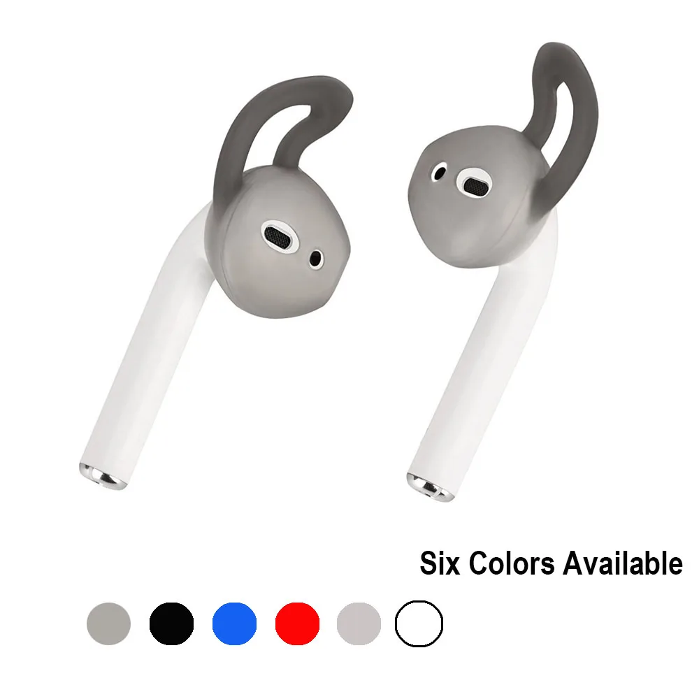 Силиконовые насадки для наушников POYATU чехол с крючком AirPods Apple EarPods силиконовые