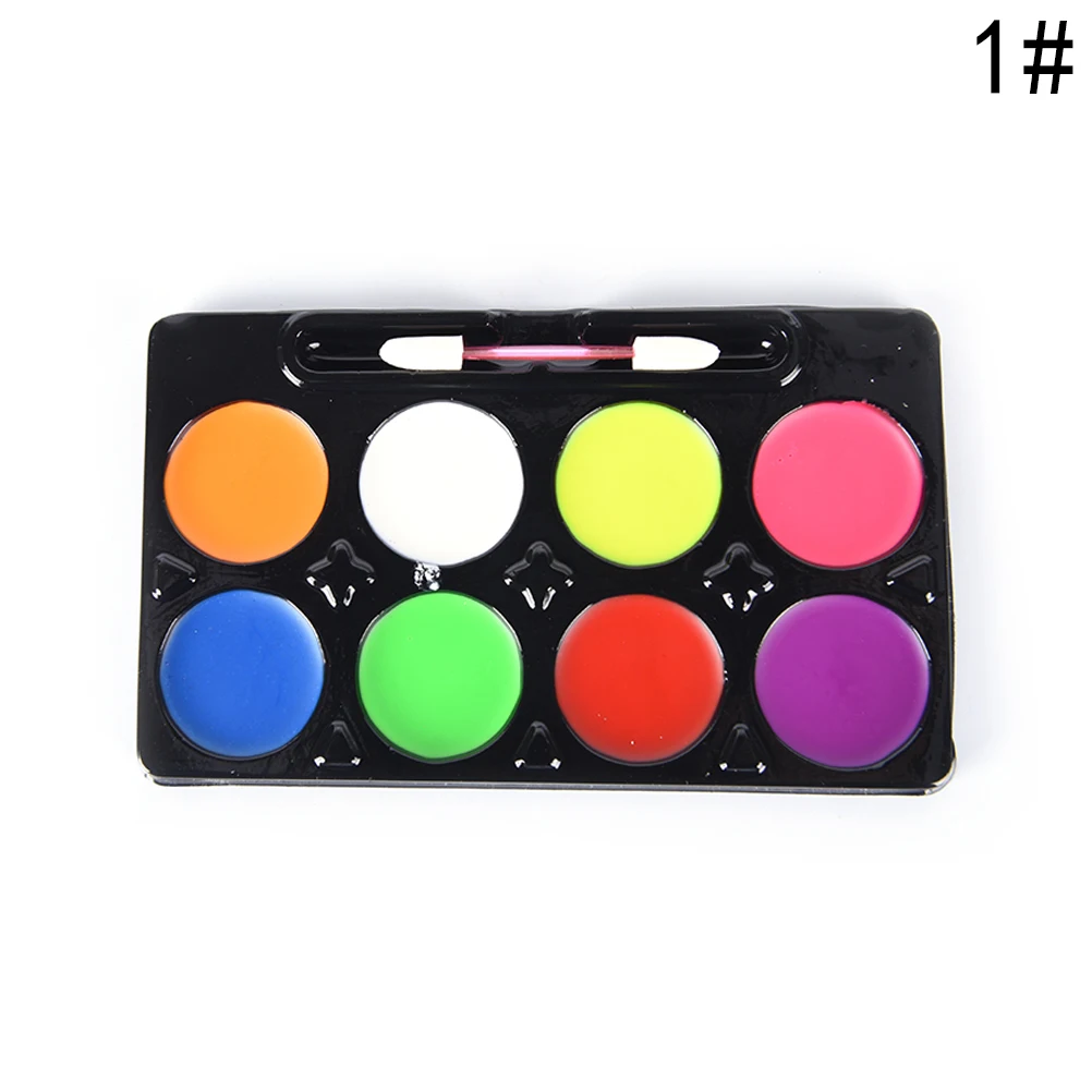 N1 5/6/8 Colors Body Makeup Non Toxic Water Paint Oil Body Face Painting Kit With Brush For Christmas Fancy Carnival Vibrant Party - Цвет: N1