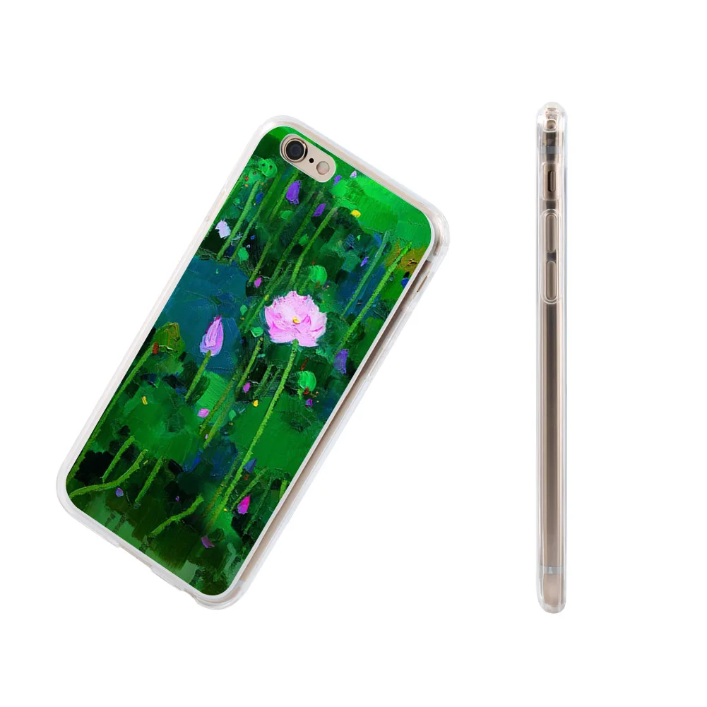 Цветок лотоса листьев чехол для iphone 8 Samsung S8 Huawei P9 Xiaomi Redmi | Мобильные телефоны и