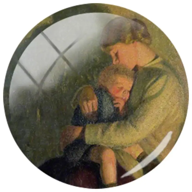 MM212 TAFREE Винтаж мать и ребенок дети искусства Paiting 25 мм круглый стеклянный кабошон купол DIY Камея Подвеска Настройки ювелирных изделий - Цвет: MM212