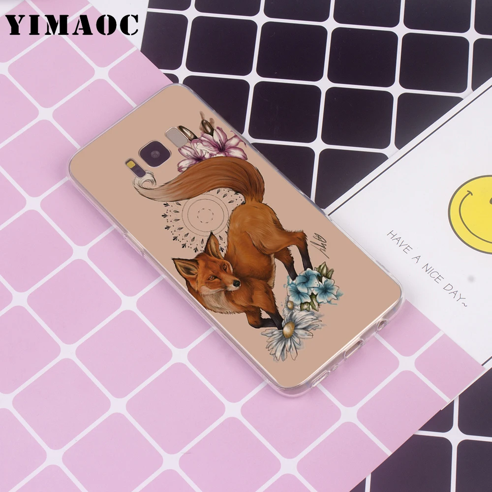 YIMAOC Youre So Foxy Fox Art Foxes Series for Samsung Galaxy A10 A20 A30 A40 A50 A70 A2 J4 J6 J7 J8 Core Note 10 Plus Soft Case |