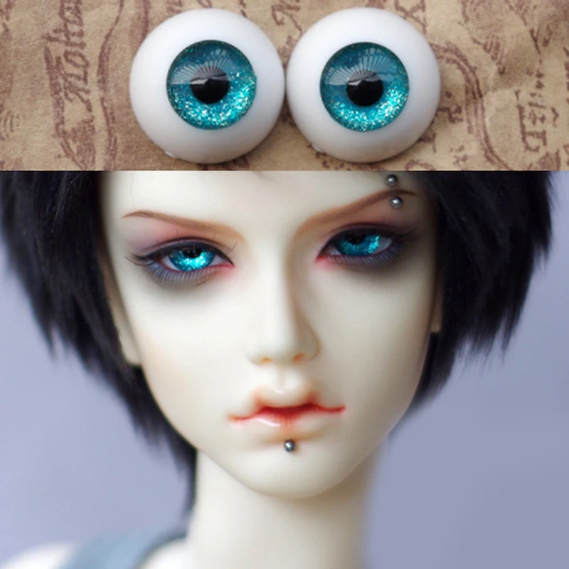Глаза для Bjd павлина синего и зеленого цвета кукол BJD 1/3 1/4 1/6 sd 16 мм 18 20 22 акриловые