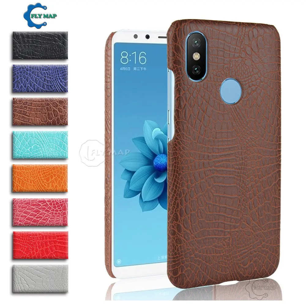 Чехол из крокодиловой кожи для Xiaomi Mi 6X X6 Mi6X Mi6 X MiX6 жесткий защитный чехол телефона