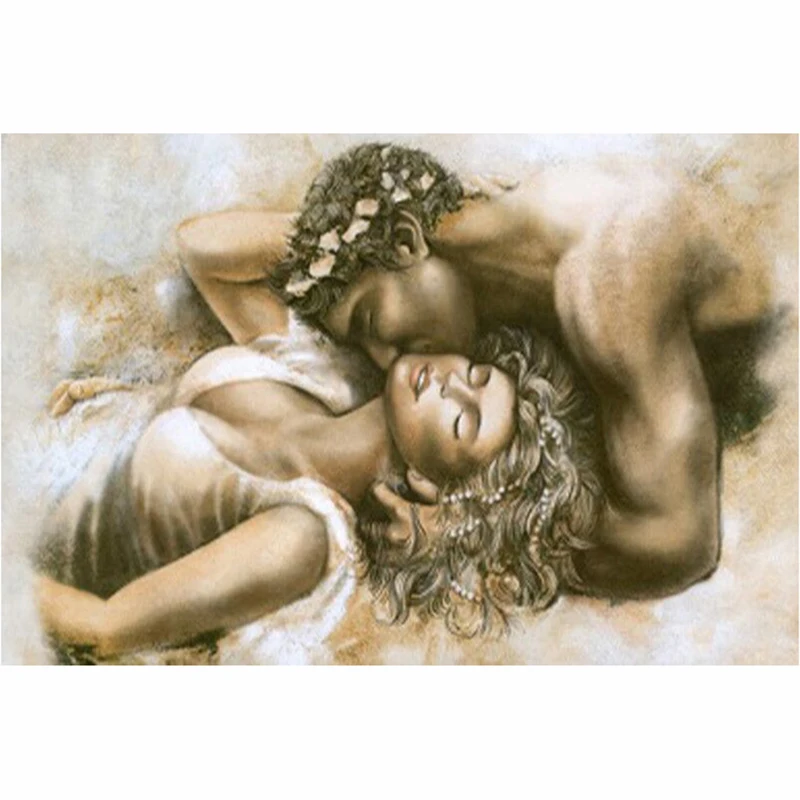 5d &quotсделай сам&quot Алмазная вышивка пара Поцелуй алмазная живопись крестиком